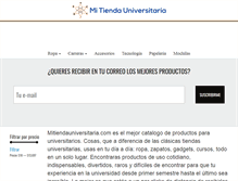 Tablet Screenshot of mitiendauniversitaria.com